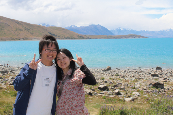 ニュージーランドテカポ湖畔 ハネムーン